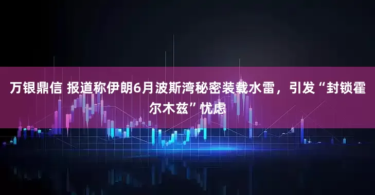 万银鼎信 报道称伊朗6月波斯湾秘密装载水雷，引发“封锁霍尔木兹”忧虑