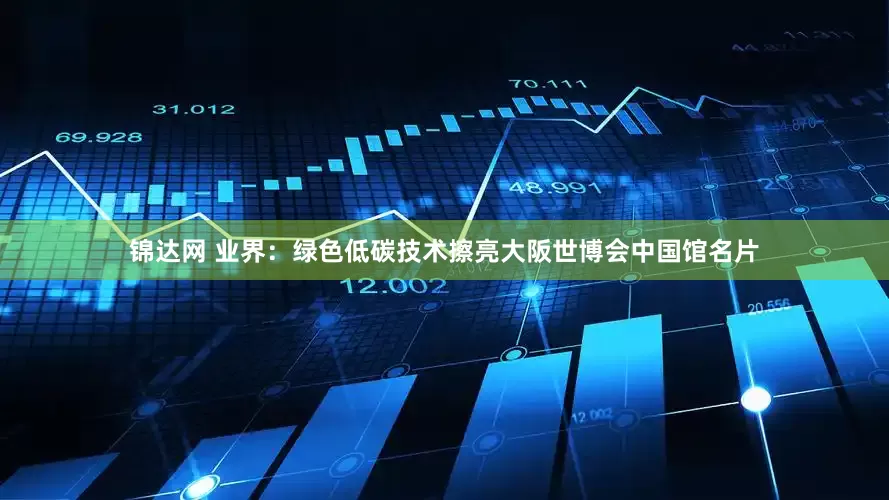 锦达网 业界：绿色低碳技术擦亮大阪世博会中国馆名片